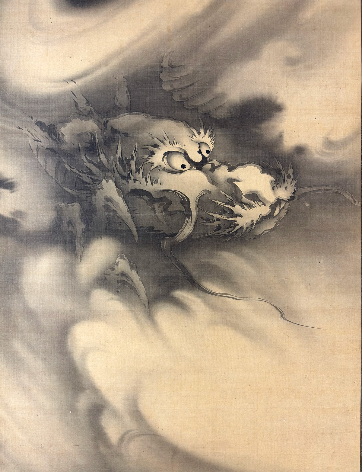 堀江 友聲 【雲龍】 掛軸 詳細写真
