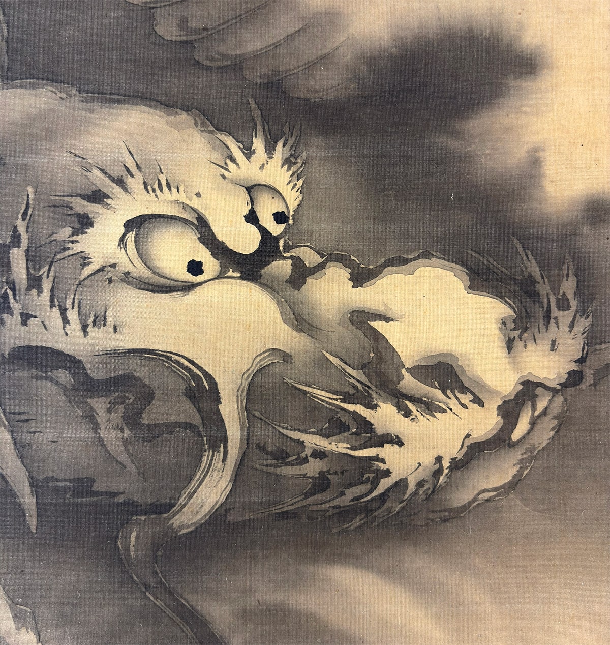 堀江 友聲 【雲龍】 掛軸 詳細写真