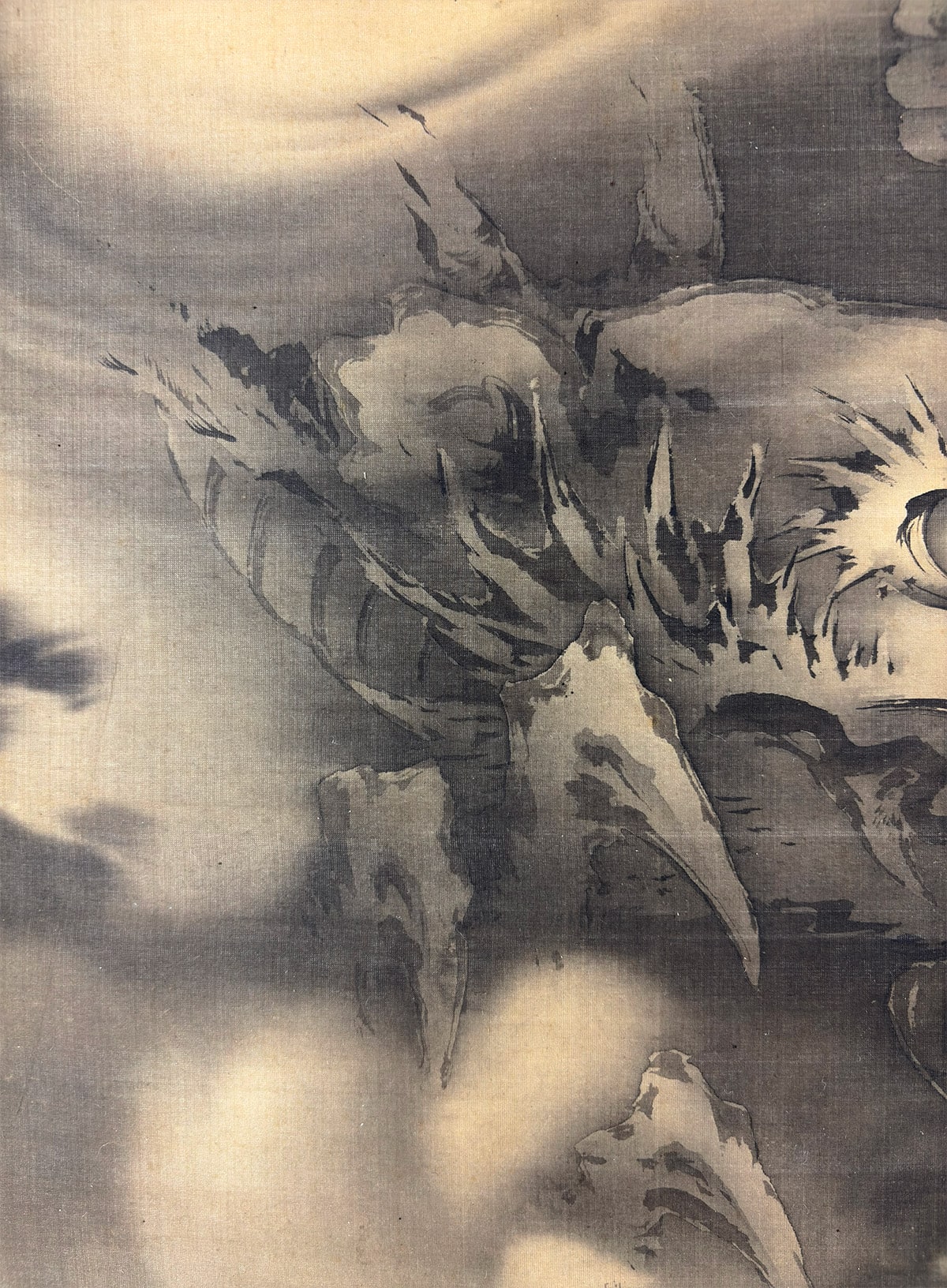 堀江 友聲 【雲龍】 掛軸 詳細写真