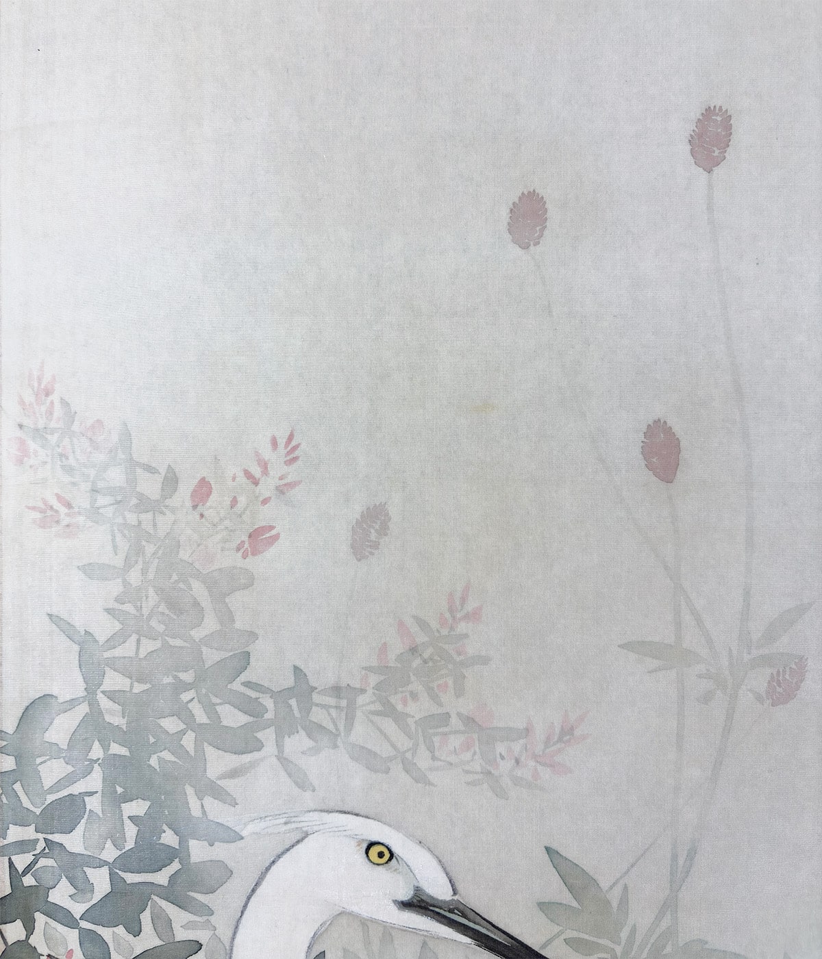 平井 呉鳳 【白鷺】 掛軸 詳細写真