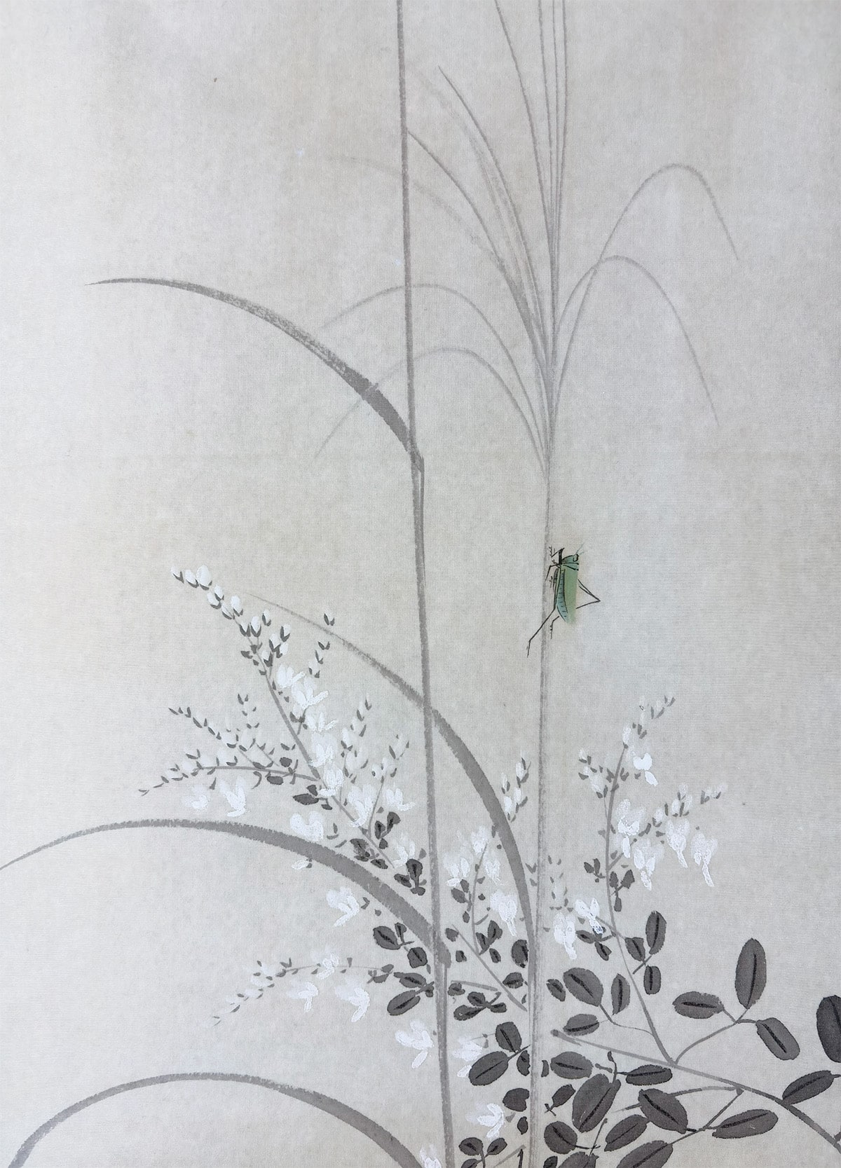 光明 【月下秋草】 掛軸 詳細写真