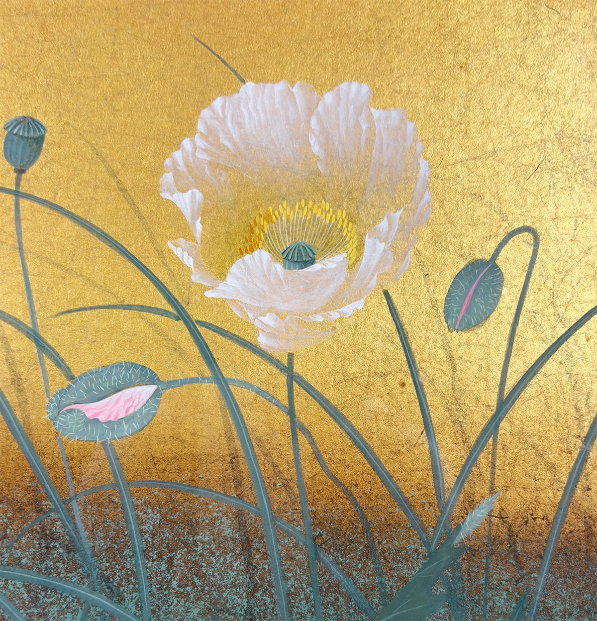 樋野 康郎 【芥子｜額（油彩・6号）】 絵画・額装 詳細写真