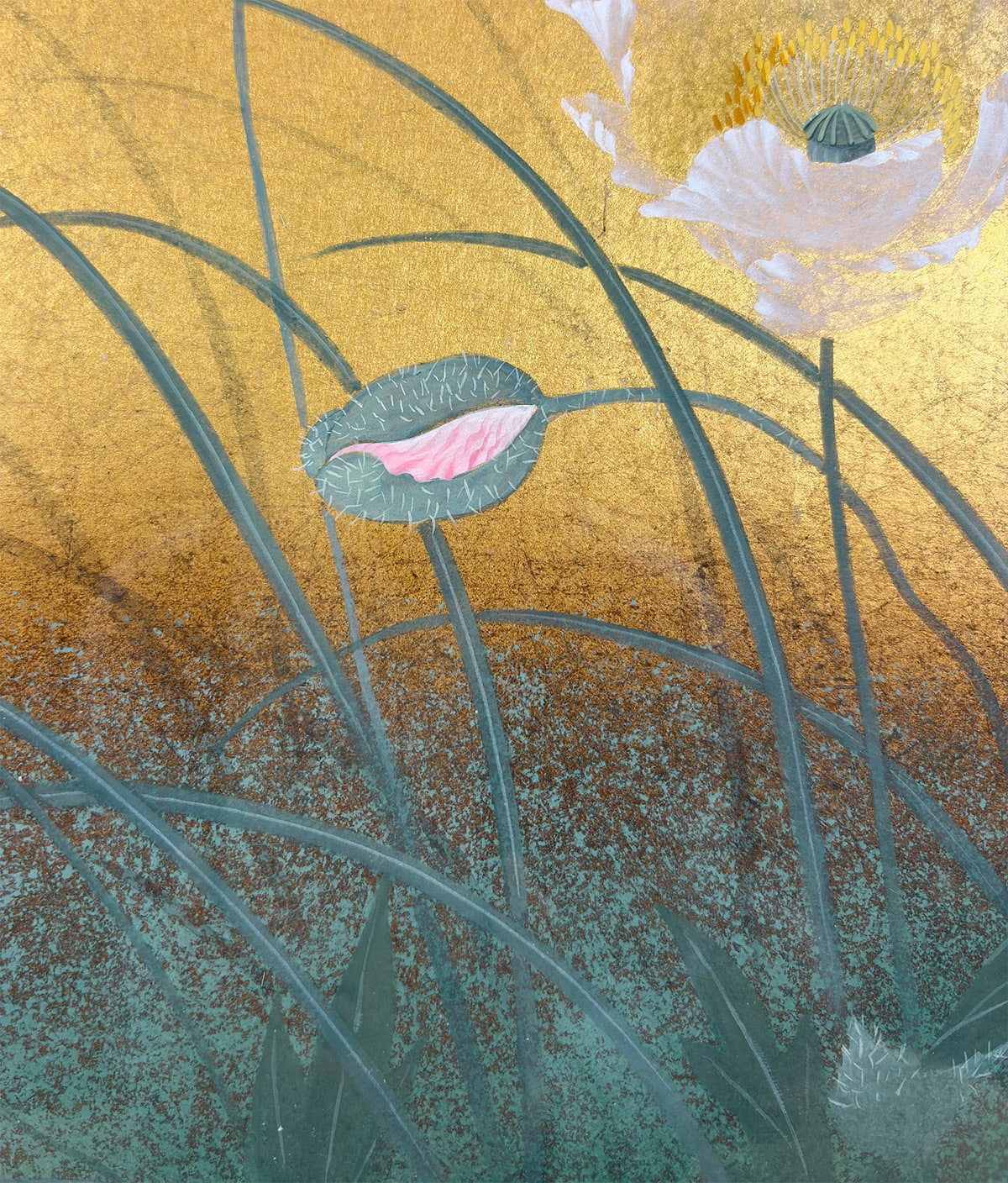 樋野 康郎 【芥子｜額（油彩・6号）】 絵画・額装 詳細写真