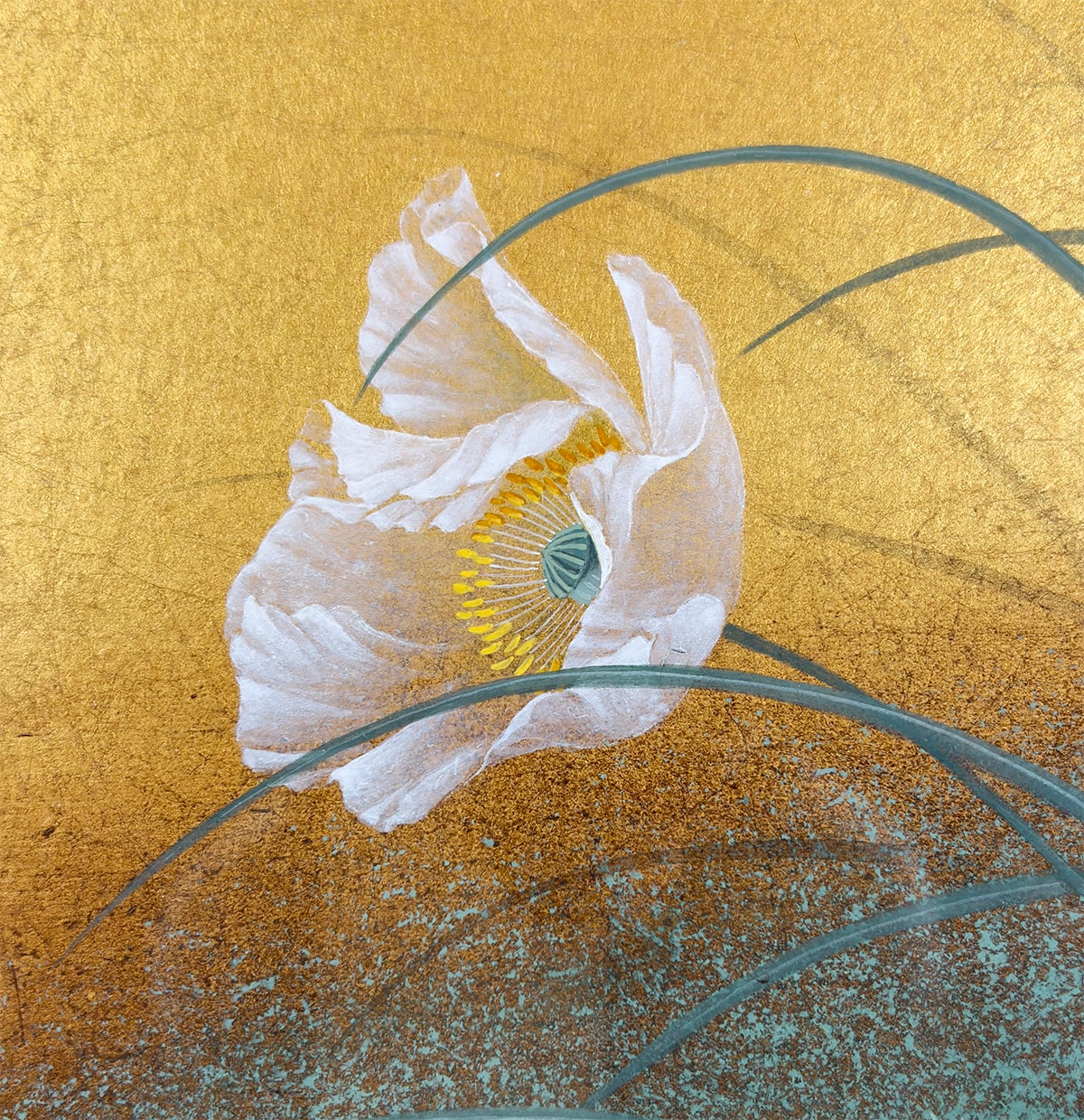 樋野 康郎 【芥子｜額（油彩・6号）】 絵画・額装 詳細写真