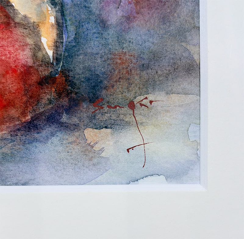 杉原 孝芳 【ざくろ｜額（水彩）】 絵画・額装 詳細写真