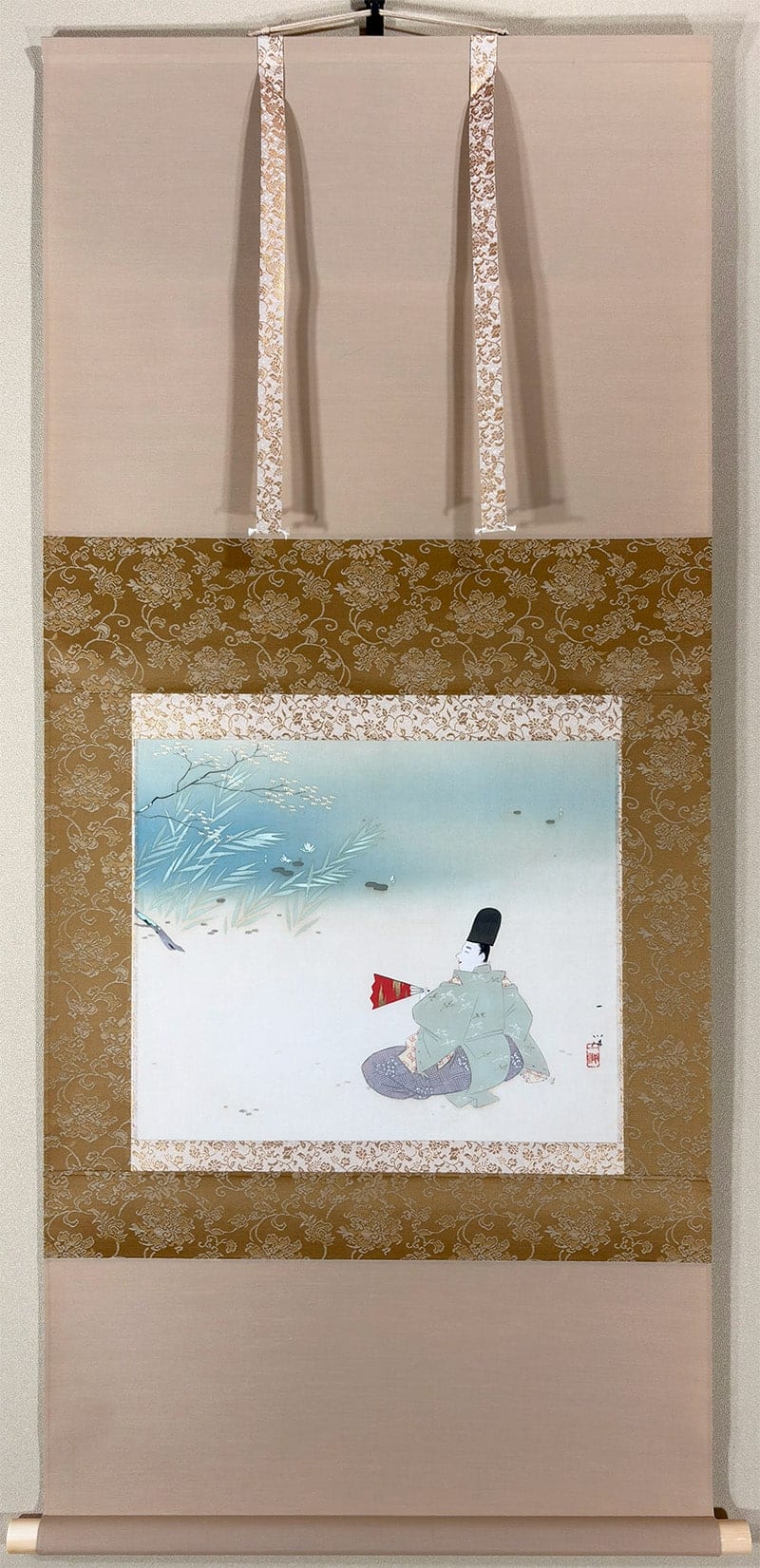梥本 一洋 【薫風【新調表装済】】 掛軸 - Matsumoto Ichiyou, Japanese hanging scroll (kakejiku)