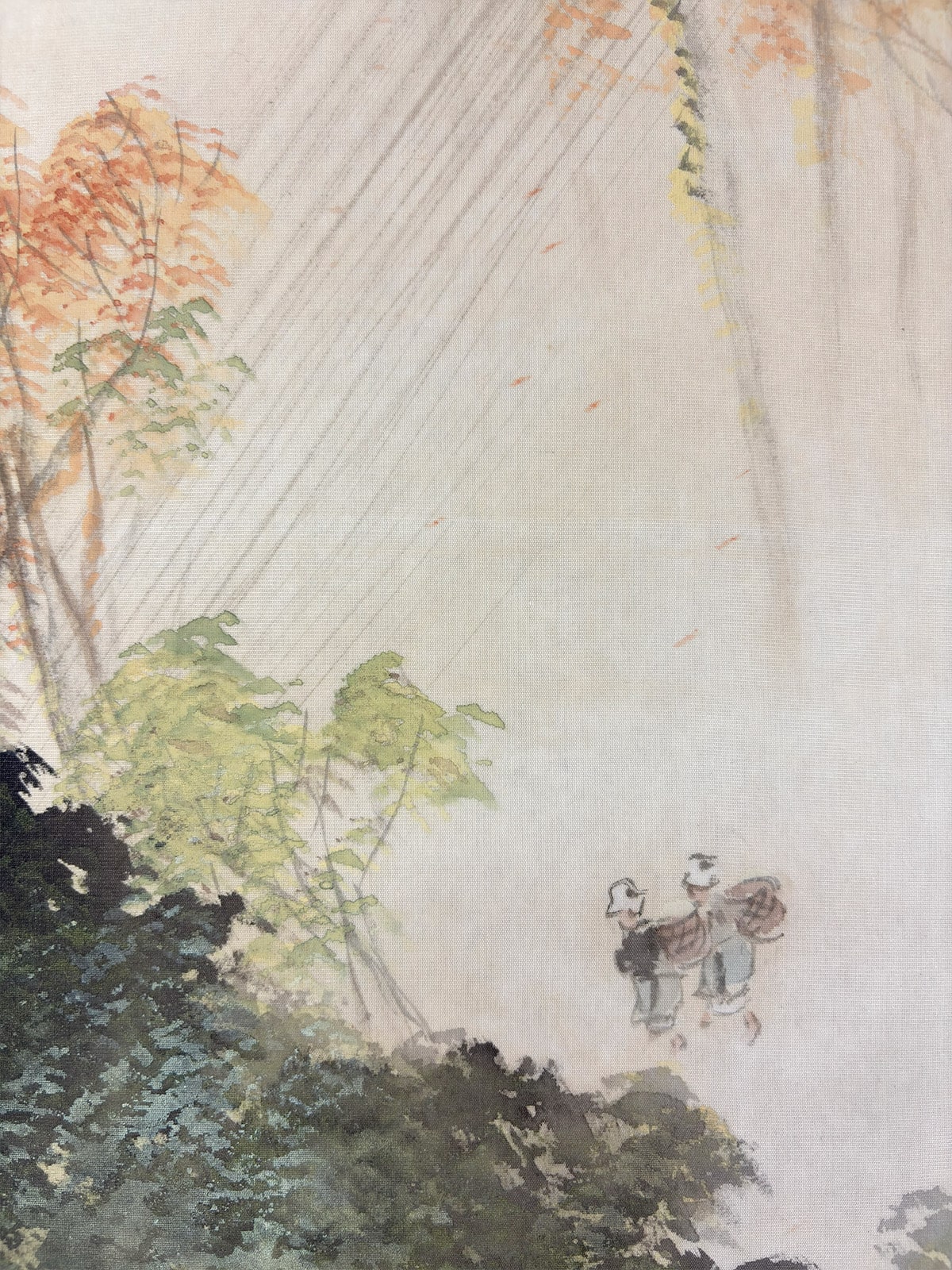 田中 紅果 【秋景山水【新調表装済】】 掛軸 詳細写真