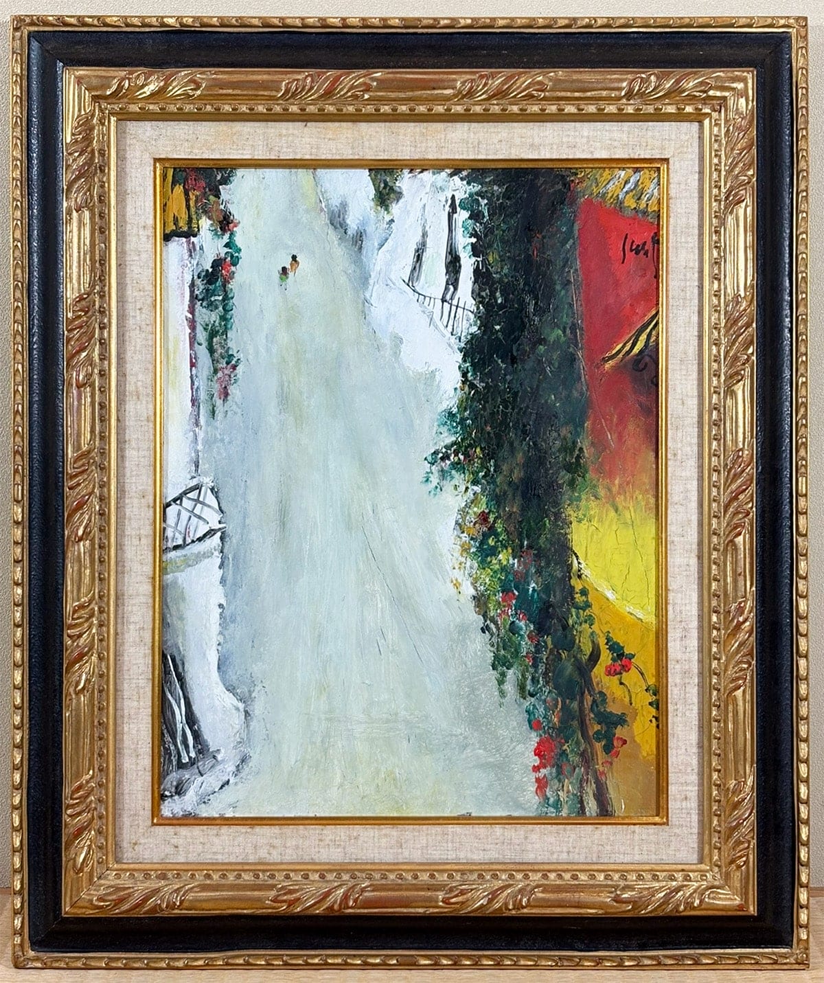 丸山 勝三 【道 [タスコ メキシコ]｜額（油彩・F6号）】 絵画・額装 - Maruyama Katsumi, Japanese framed painting