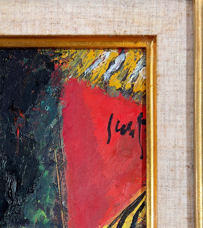 丸山 勝三 【道 [タスコ メキシコ]｜額（油彩・F6号）】 絵画・額装 詳細写真
