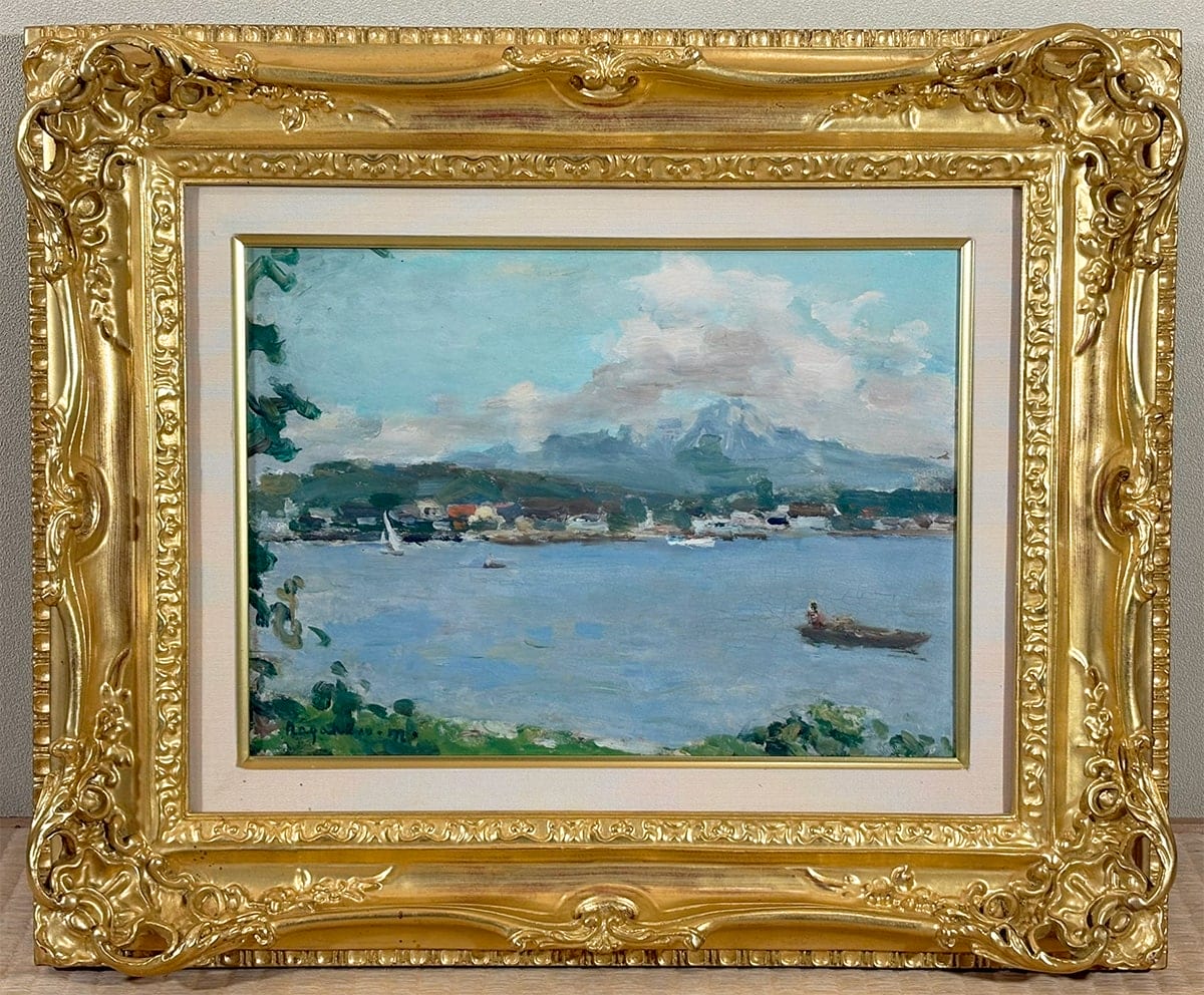 三谷 長博 【風景｜額（油彩・F4号）】 絵画・額装 - Mitani Nagahiro, Japanese framed painting