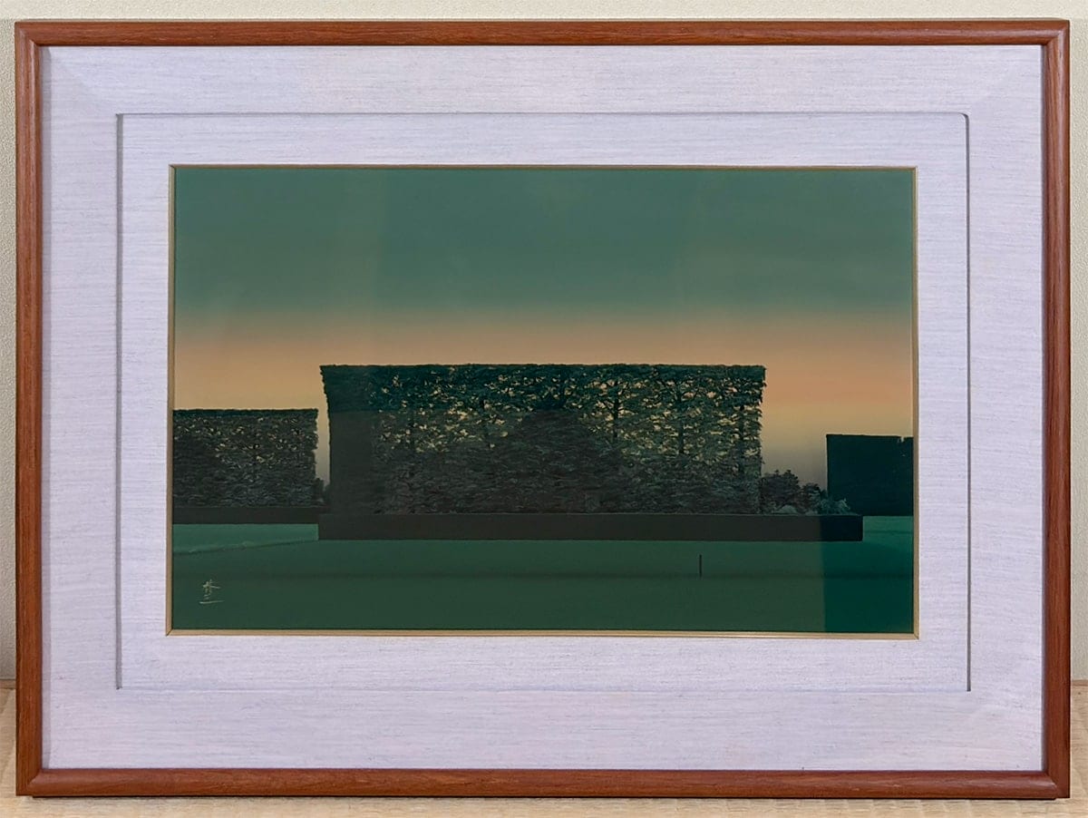 高橋 啓三 【黎明（築地松）｜額（漆彩画・M8号）】 絵画・額装 - Takahashi Keizou, Japanese framed painting