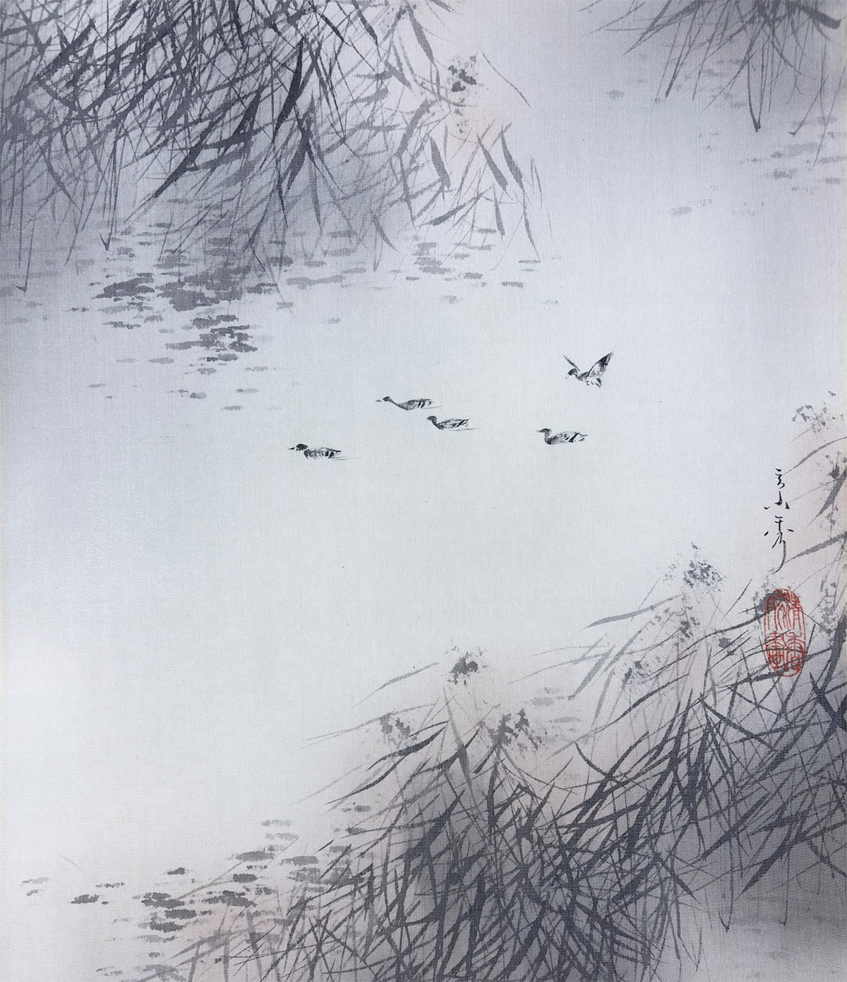 豊本 景秀 【晩秋】 掛軸 詳細写真