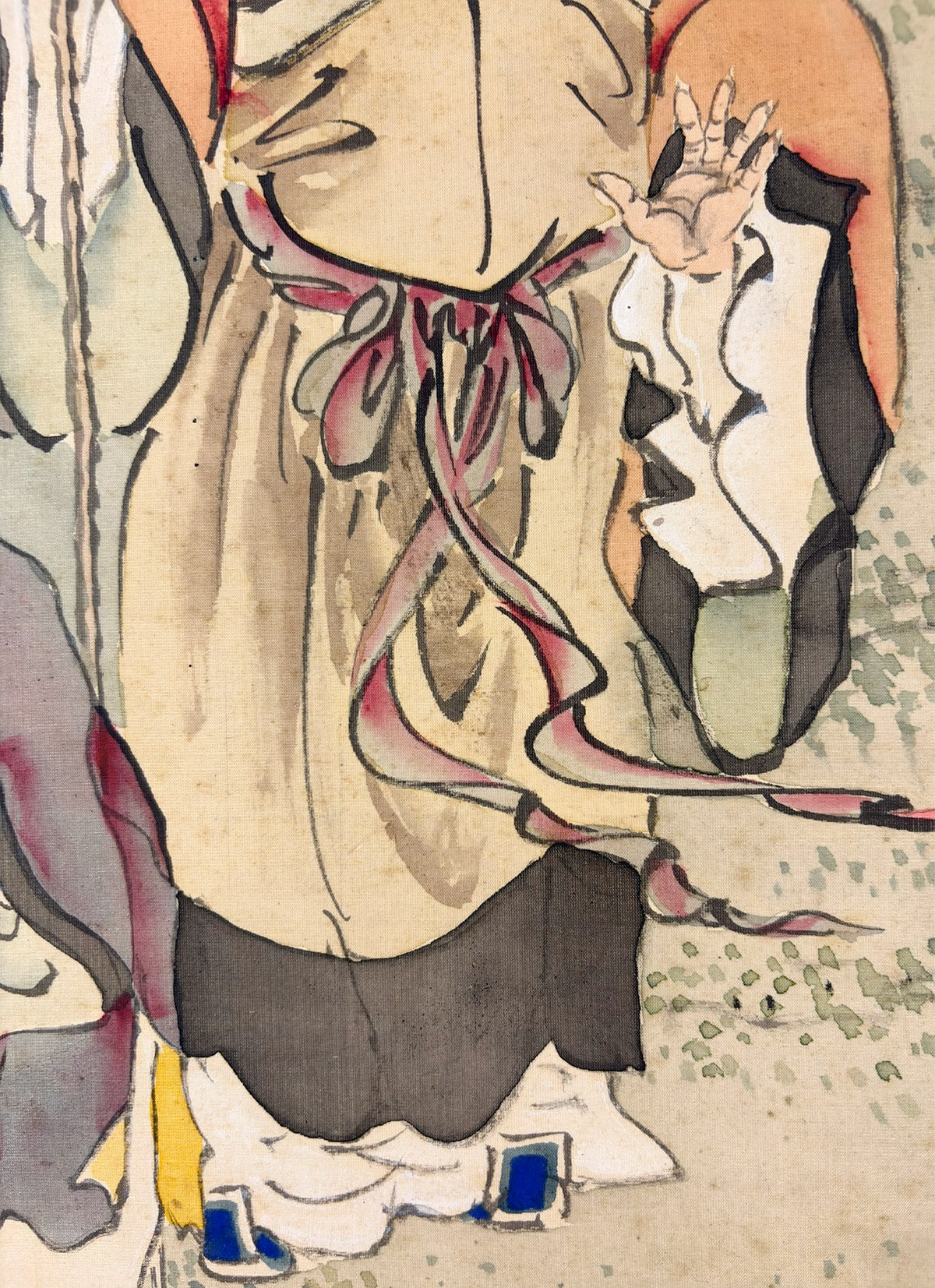 藤田 台石 【黄初平】 掛軸 詳細写真