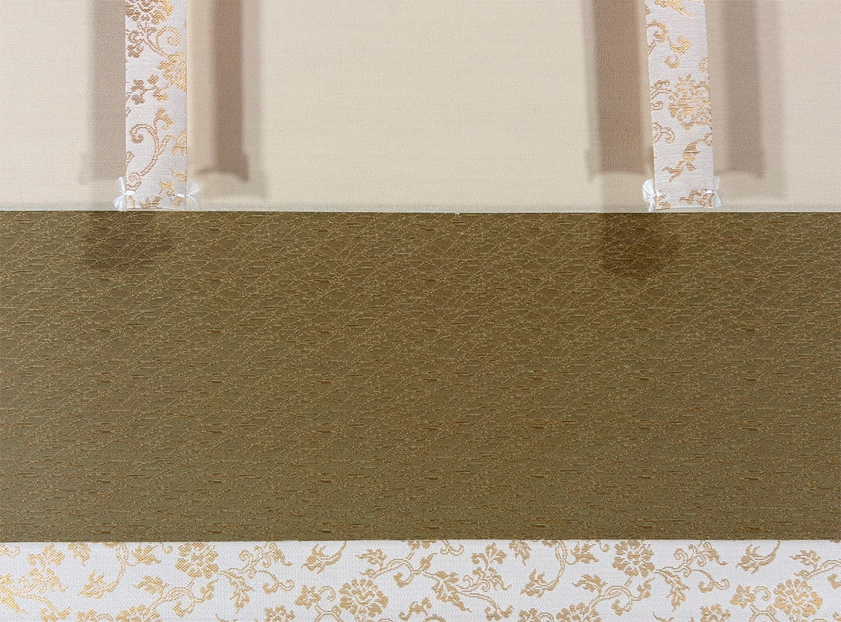 野々内 保太郎 【枯葉に梟】 掛軸 詳細写真