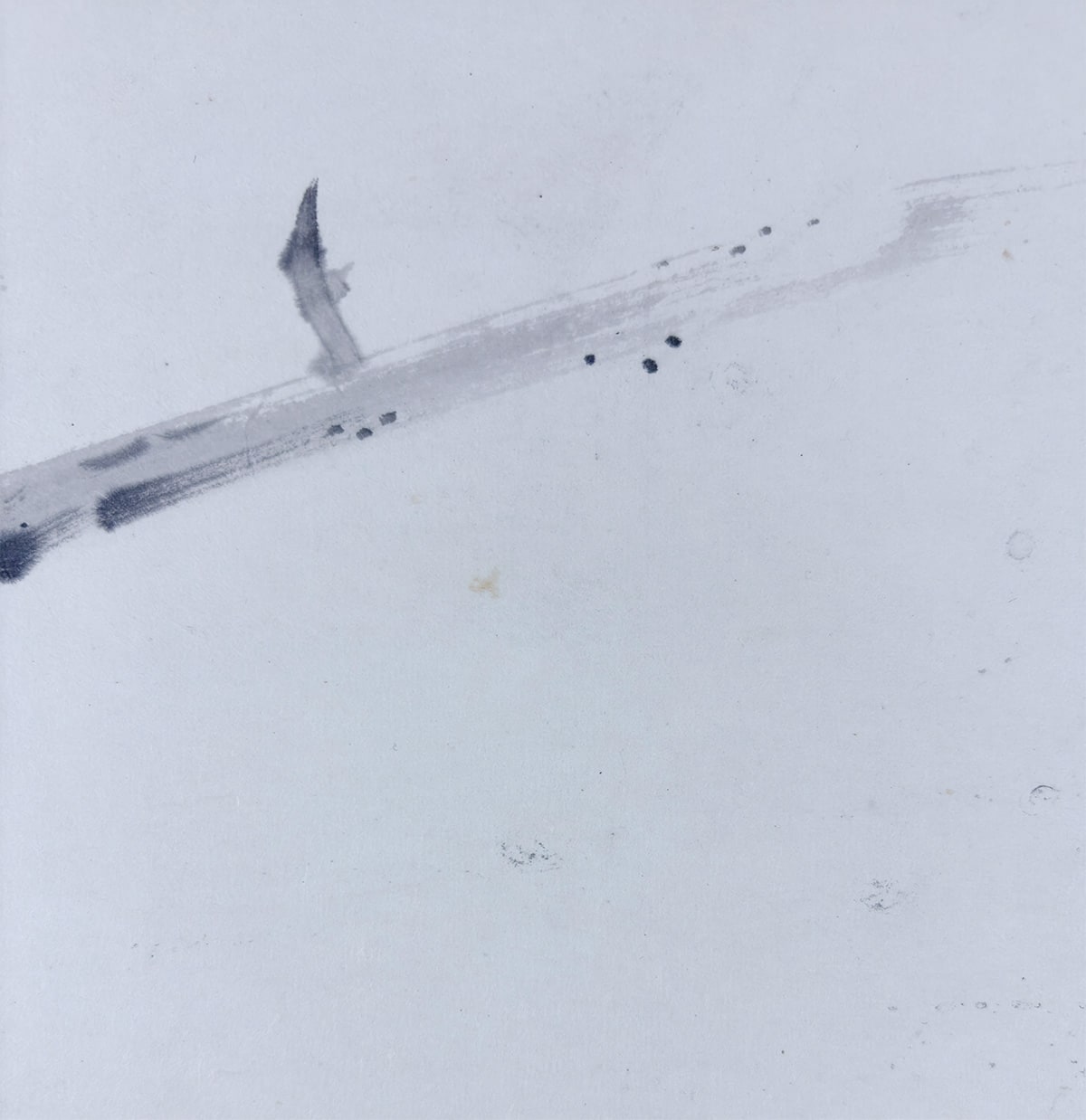 野々内 保太郎 【枯葉に梟】 掛軸 詳細写真