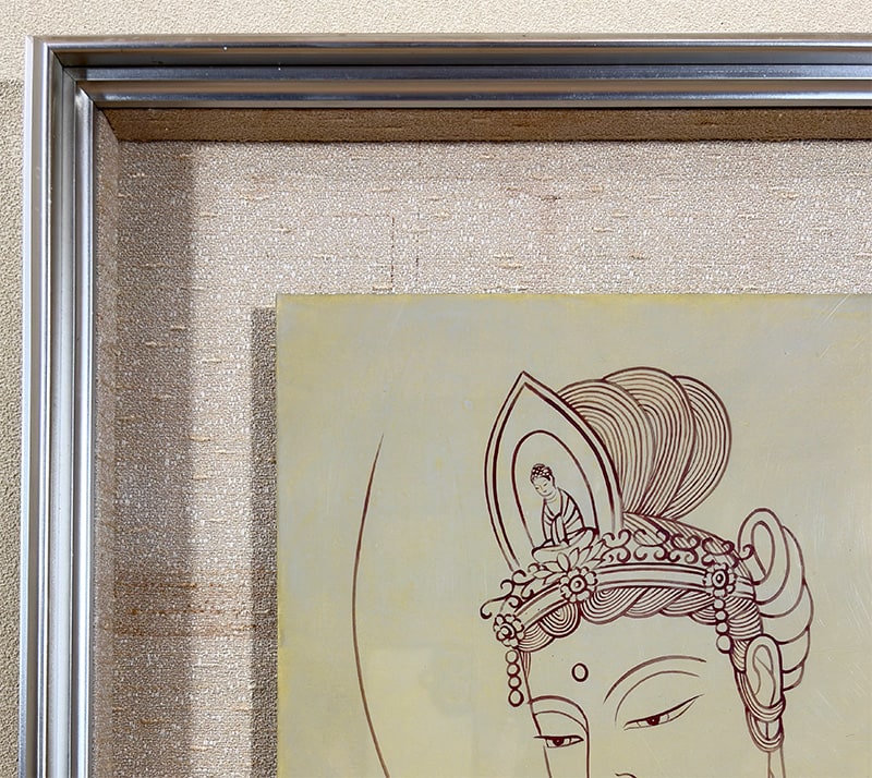 安達 不伝 【慈母観音｜額】 絵画・額装 詳細写真