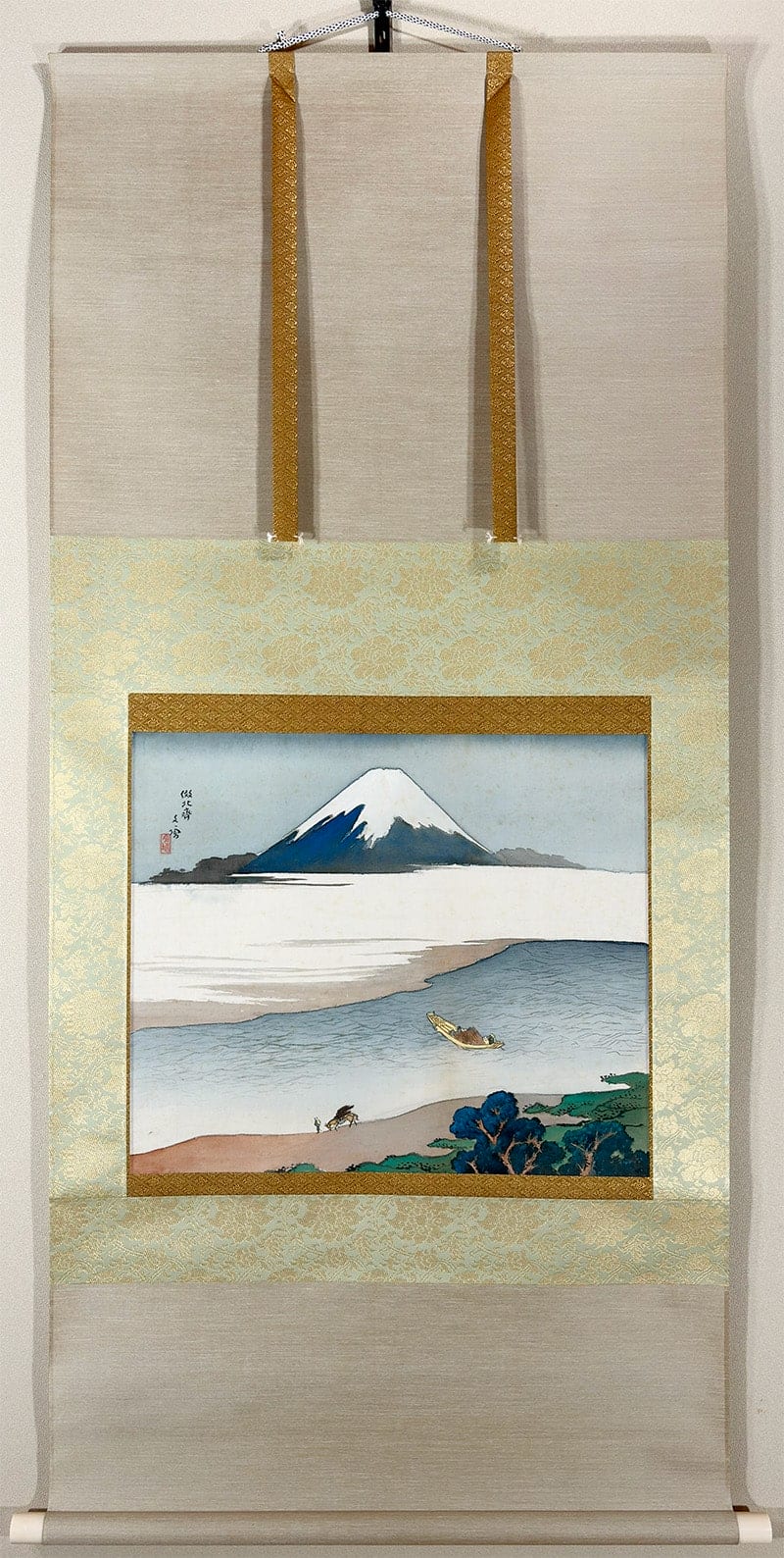 林 文塘 【富岳（倣北斎）】 掛軸 - Hayashi Buntou, Japanese hanging scroll (kakejiku)