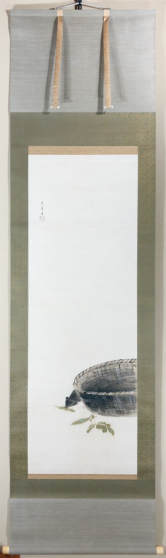 西村 五雲 【むきかご（鼡）】 掛軸 - Nishiyama Goun, Japanese hanging scroll (kakejiku)
