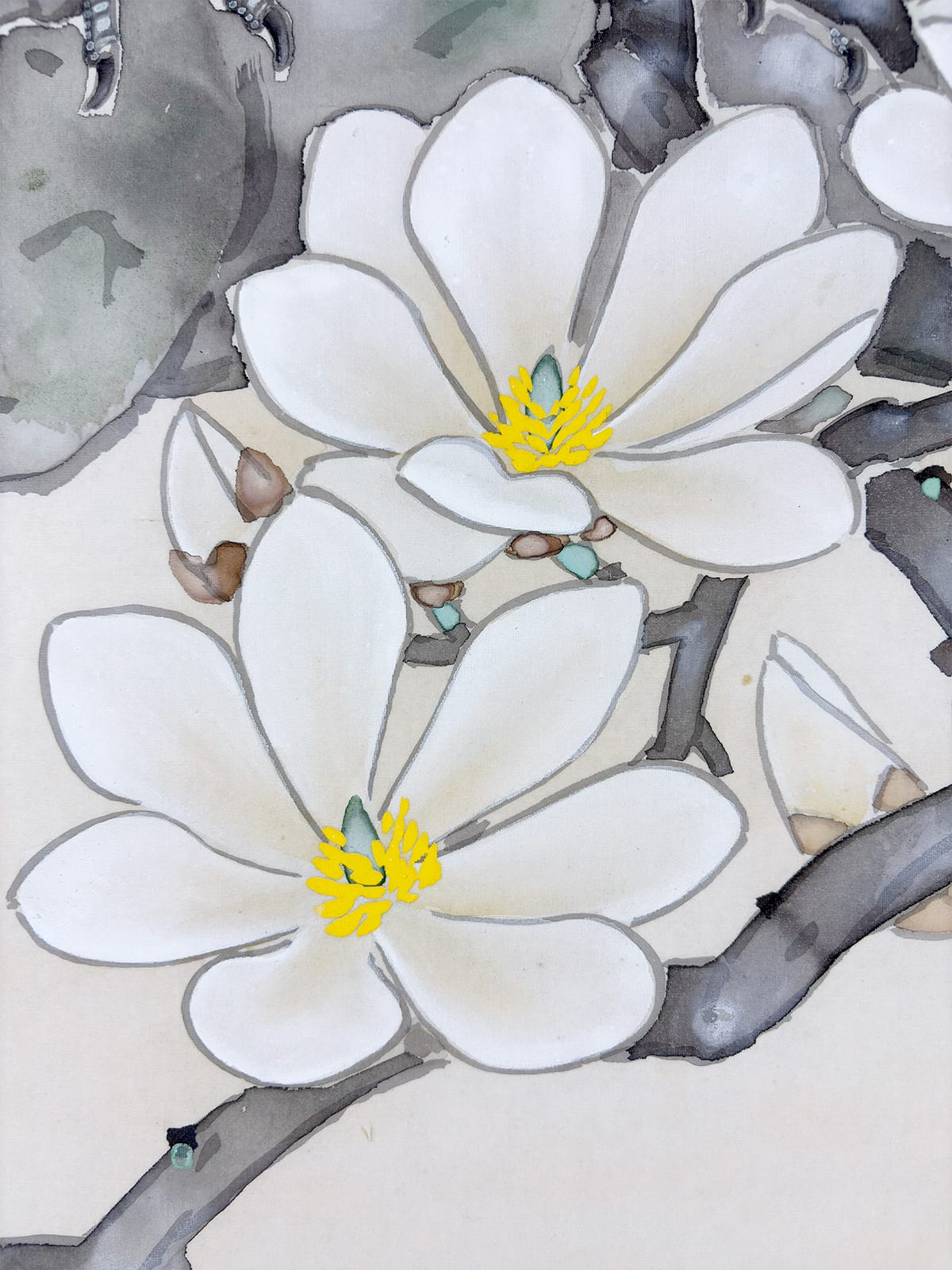 章水 【孔雀｜大幅】 掛軸 詳細写真
