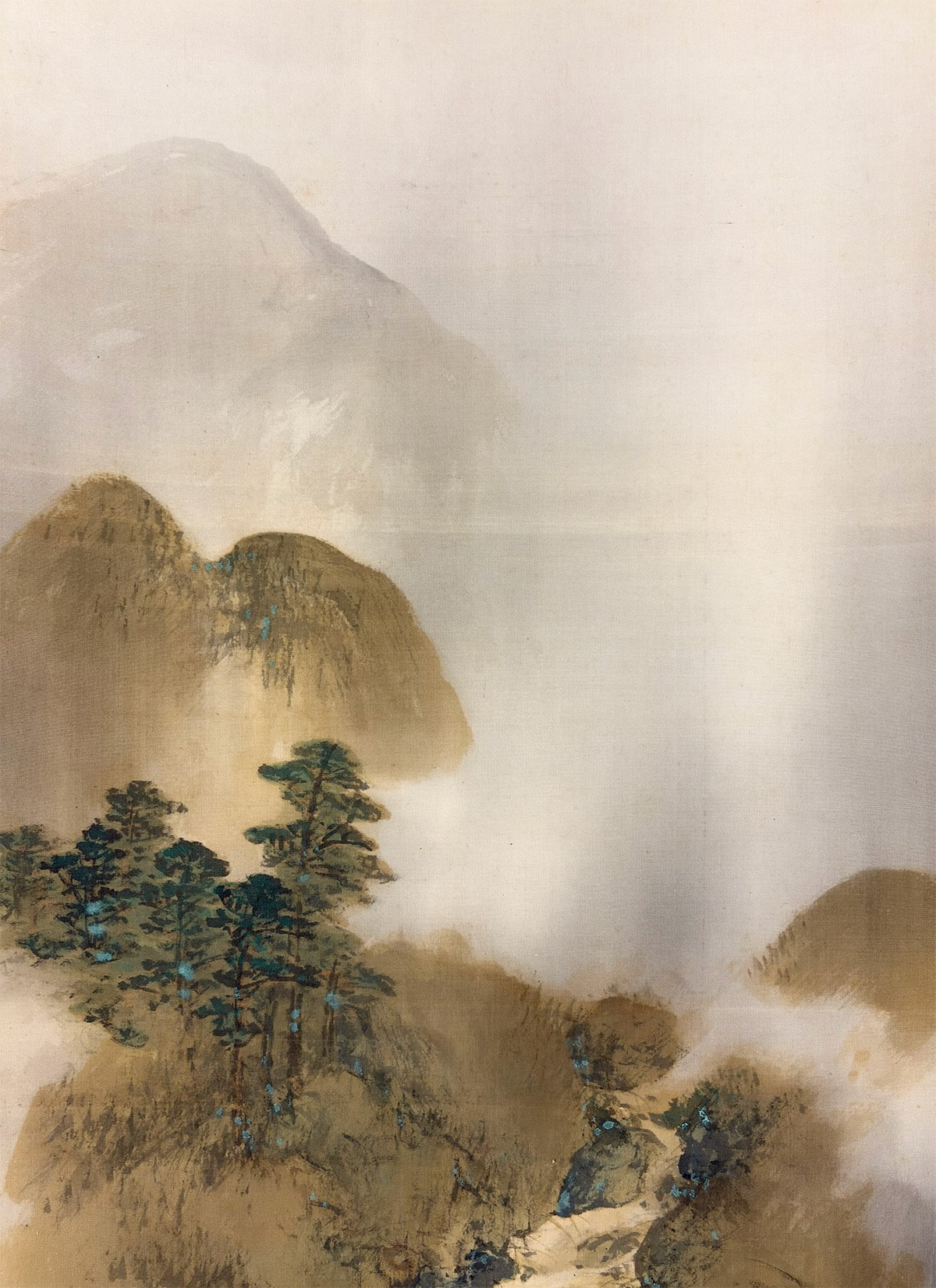 奥谷 秋石 【秋渓飛泉】 掛軸 詳細写真