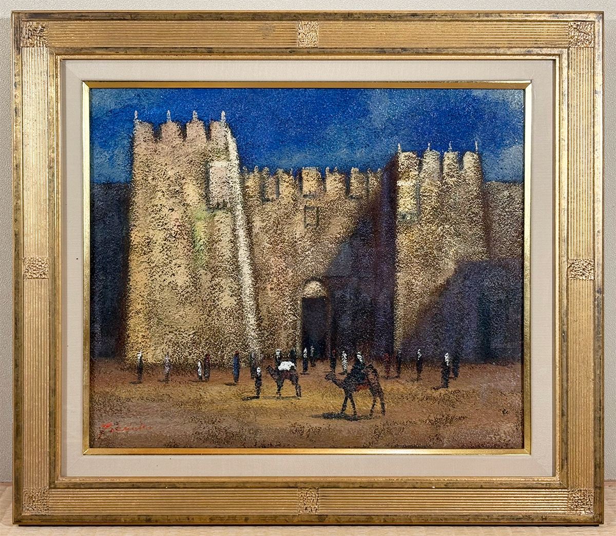 真田 武彦 【ダマスコ門｜額（油彩・F8号）】 絵画・額装 - Sanada Takehiko, Japanese framed painting