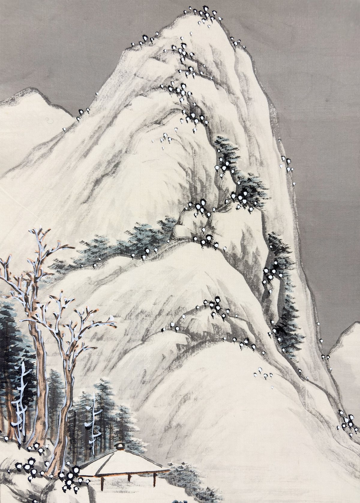 桜井 雲洞 【雪景山水】 掛軸 詳細写真
