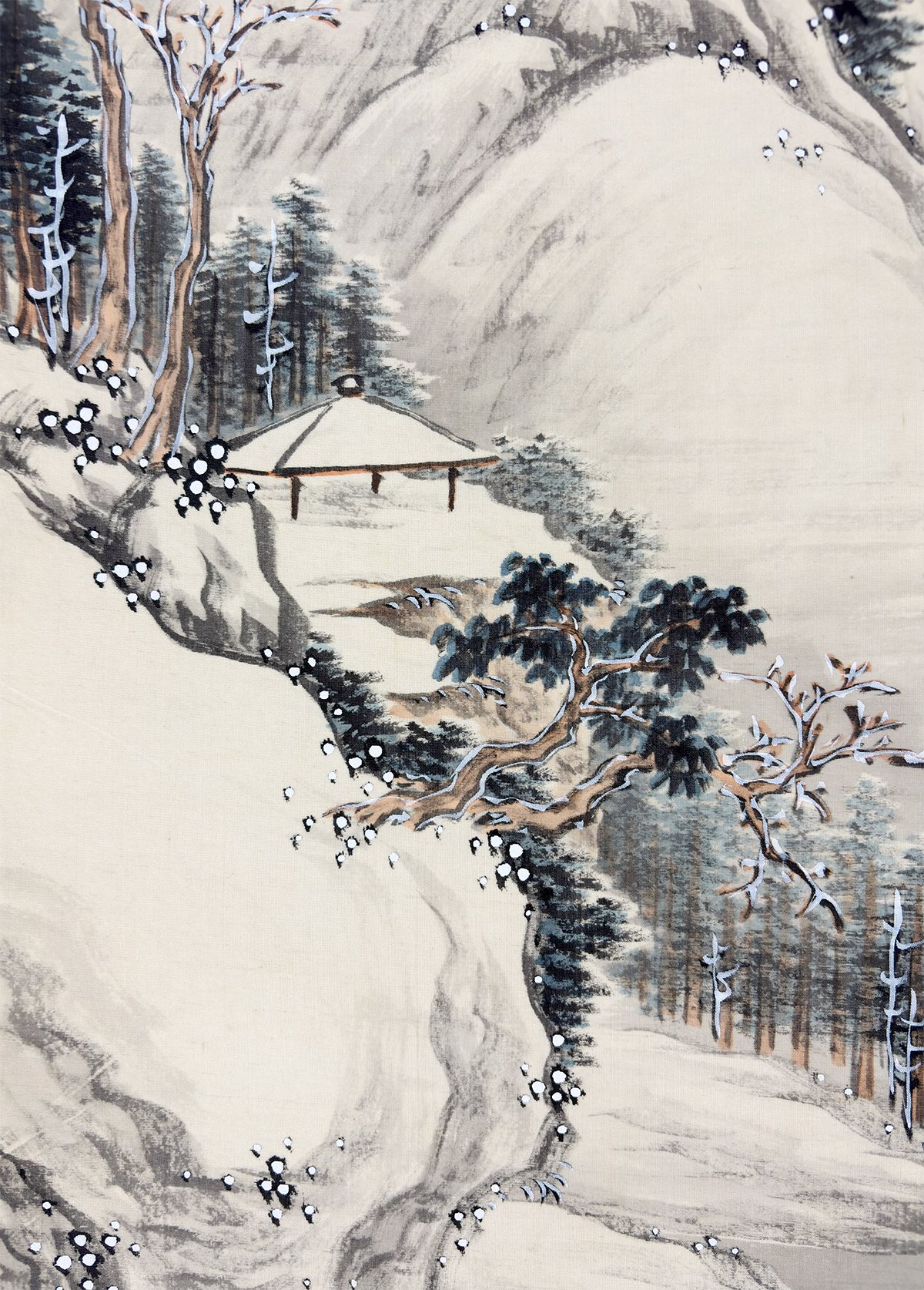 桜井 雲洞 【雪景山水】 掛軸 詳細写真