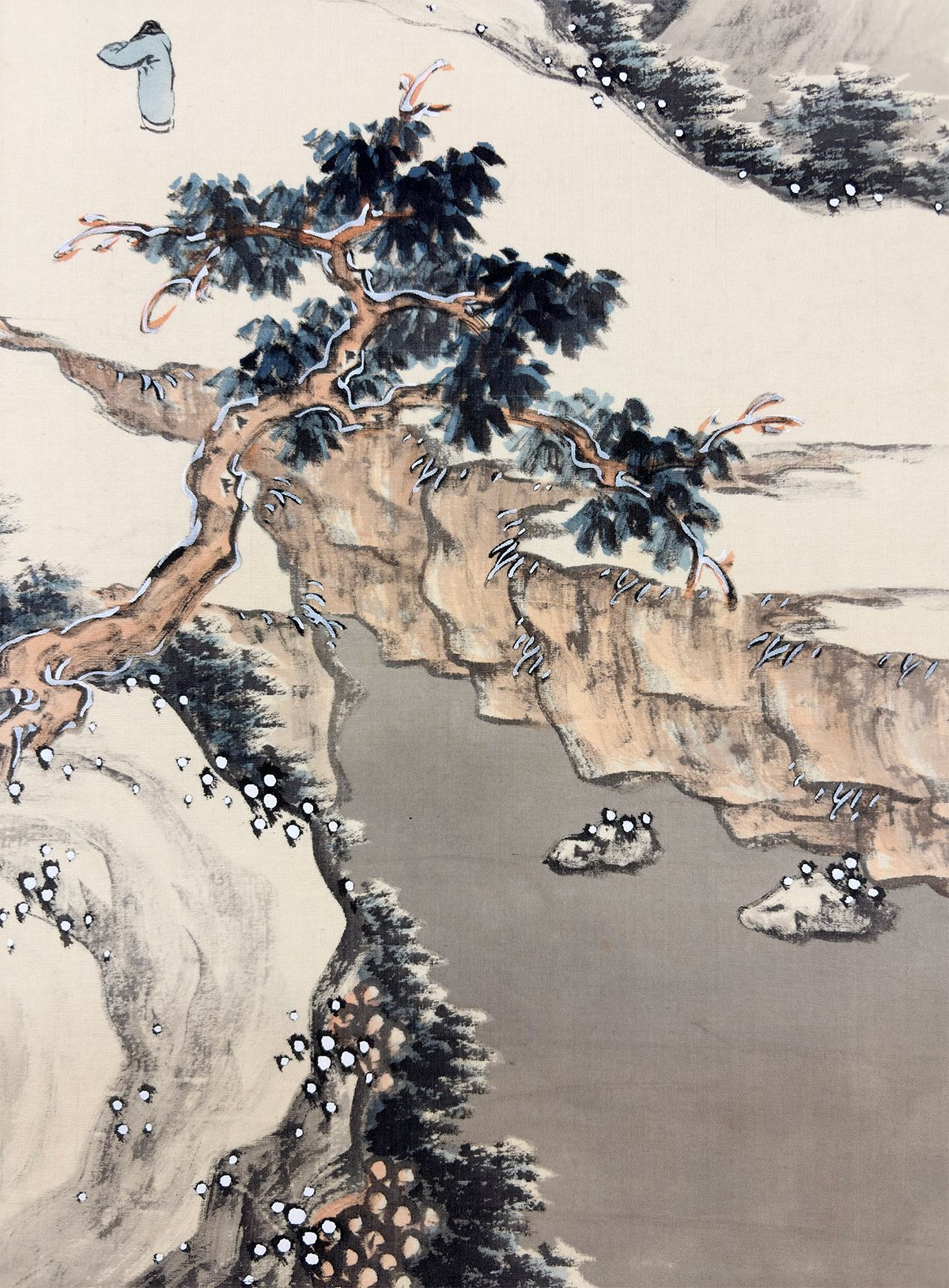 桜井 雲洞 【雪景山水】 掛軸 詳細写真