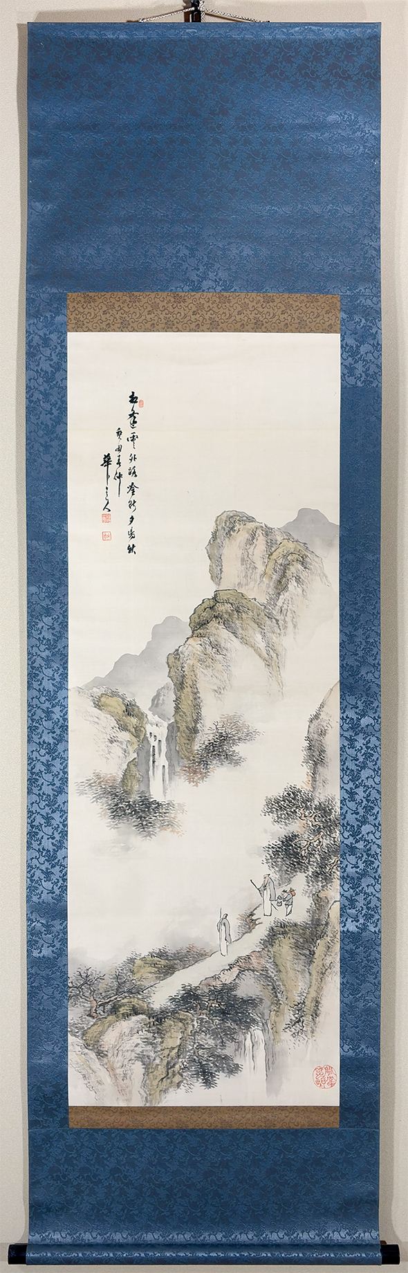 黒部 拈華 【秋景山水】 掛軸 - Kurobe Nenge, Japanese hanging scroll (kakejiku)