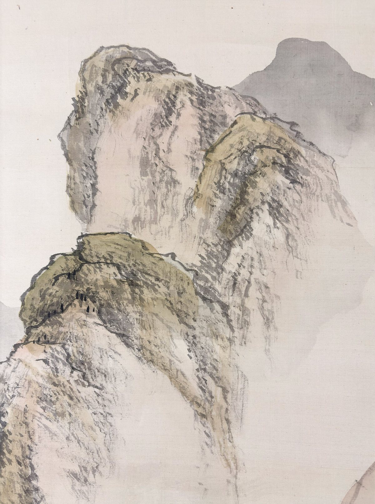 黒部 拈華 【秋景山水】 掛軸 詳細写真