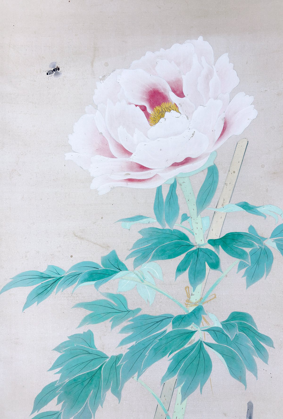 岡田 麗水 【富貴花】 掛軸 詳細写真