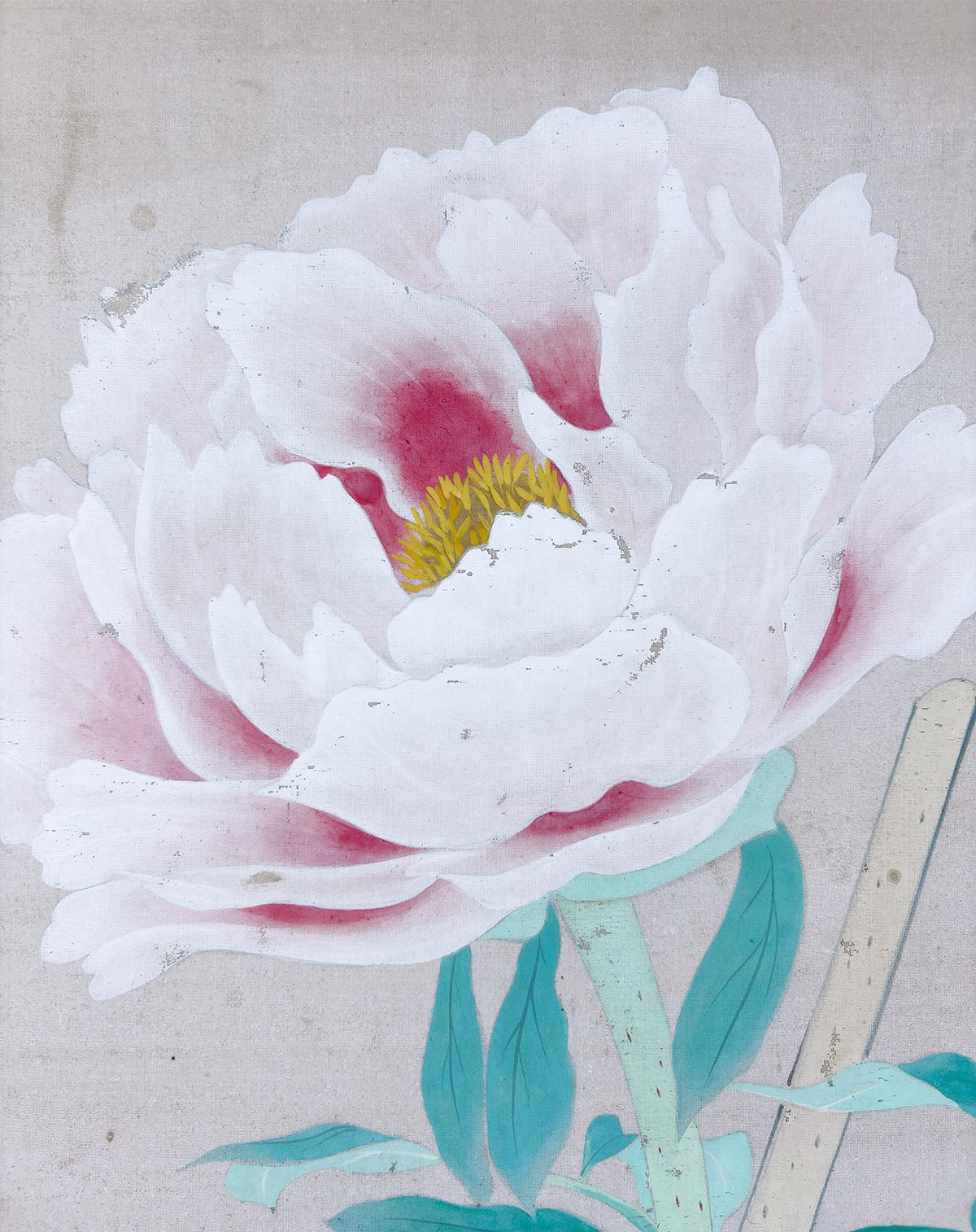 岡田 麗水 【富貴花】 掛軸 詳細写真